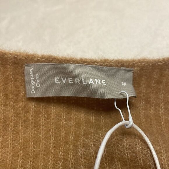 Everlane- NWT The Cozy Stretch Tank Crop Top in Camel Wool Blend- Size Medium - Picture 5 of 9